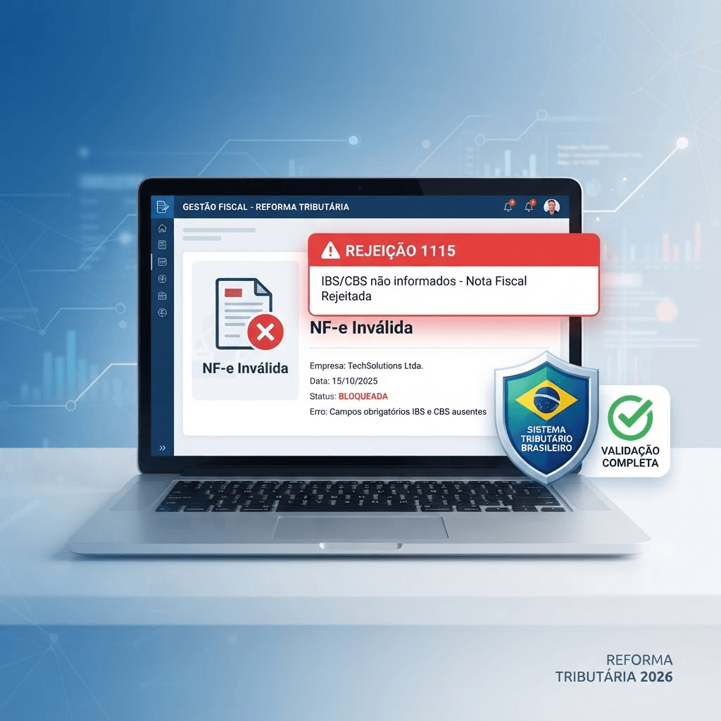 Rejeição 1115: IBS/CBS não informado. O que significa e como resolver?