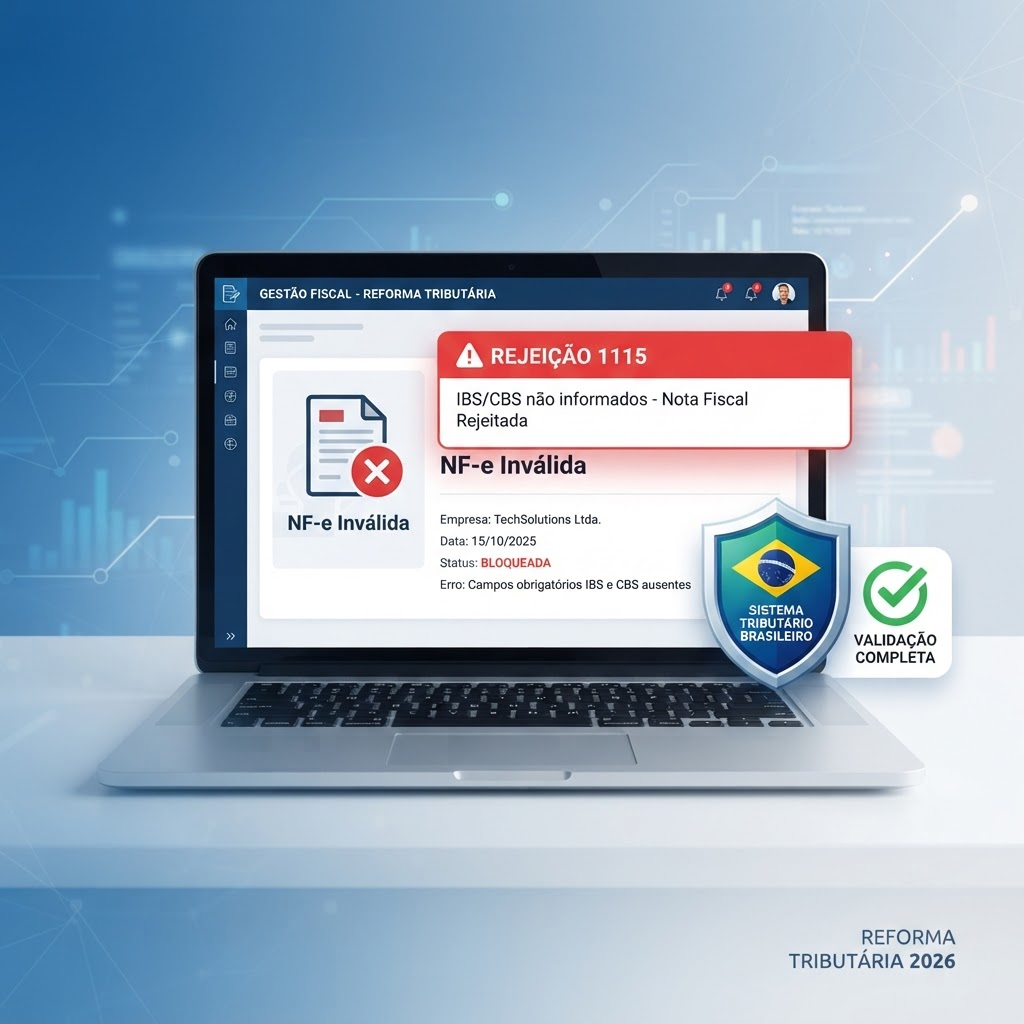 Rejeição 1115: IBS/CBS não informado. O que significa e como resolver?